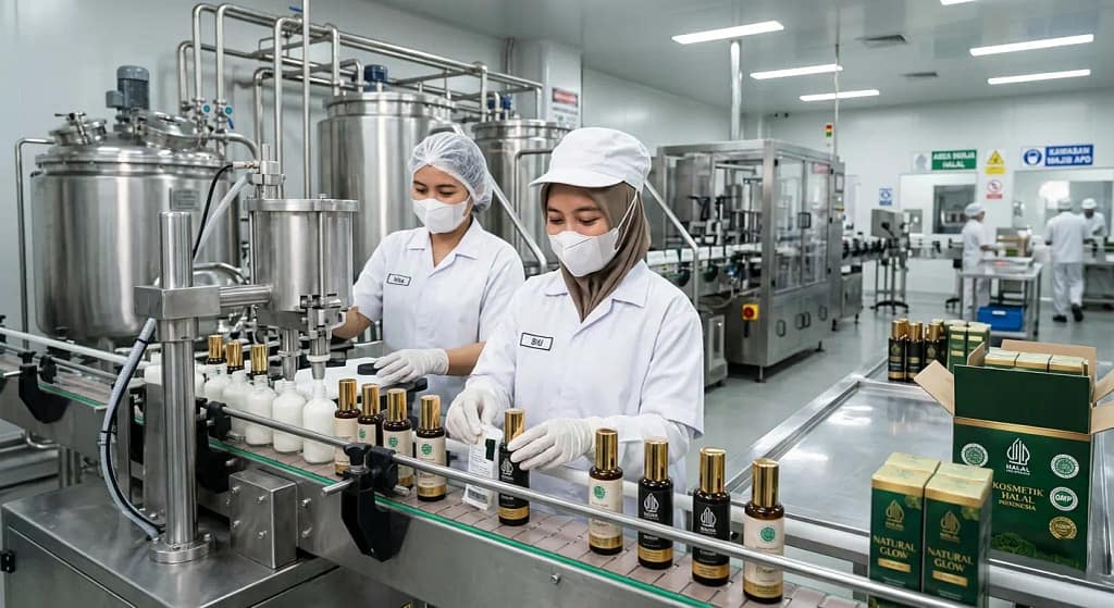 pabrik maklon kosmetik halal MUI