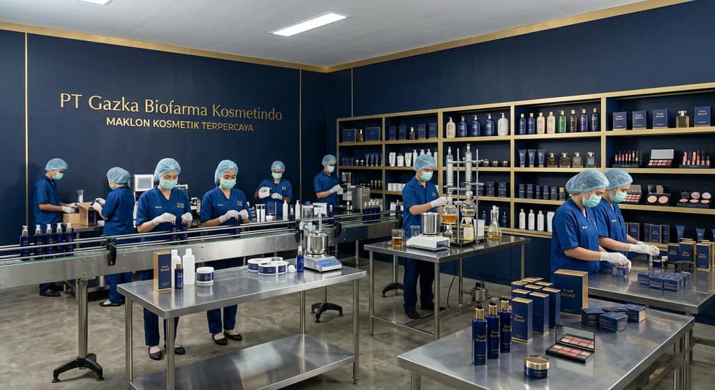 proses produksi maklon kosmetik